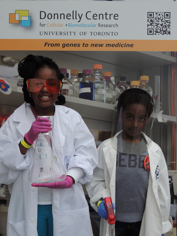 kids posing as scientists